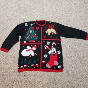 Christmas 🎄 Sweater, Black (2X)